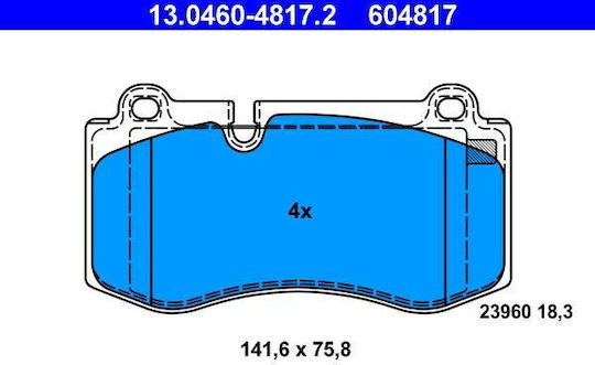 Mercedes-benz Cls C219 Ate Brake Pads 13046048172