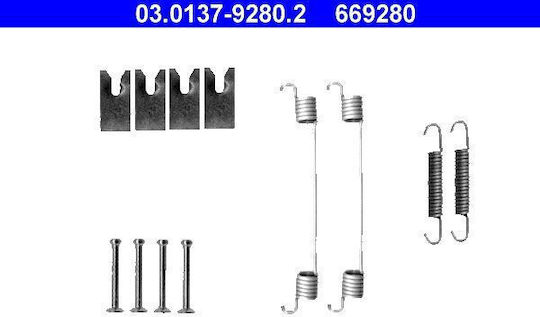Accessory Set Brake Pads Nissan Micra C+c K12 Ate 03013792802