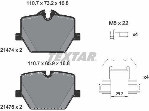 Textar Disc Brake Pad Set