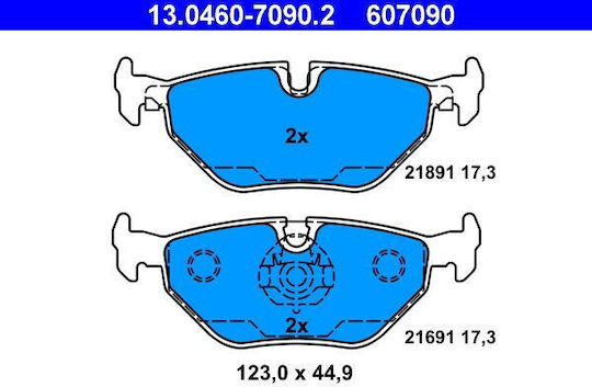 Bmw 5 E39 Ate Brake Pads 13046070902