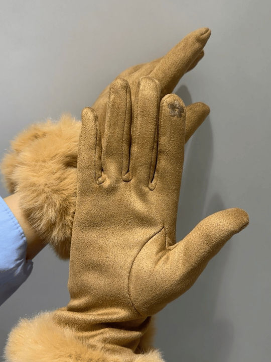 Women's Fleece Gloves Beige Lining Women's Fleece Gloves Beige Lining