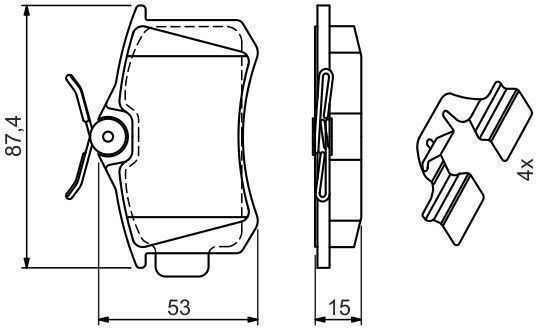 Bosch Disc Brake Pad Set