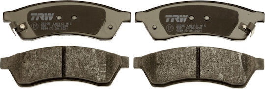 Set Plăcuțe de Frână și Discuri de Frână Auto Trw Automotive Spate Chevrolet Epica 2.0 2.0d 2.5 06.06-12.11 Înălțime 38.8mm Lățime 121.0mm Grosime 14.8mm