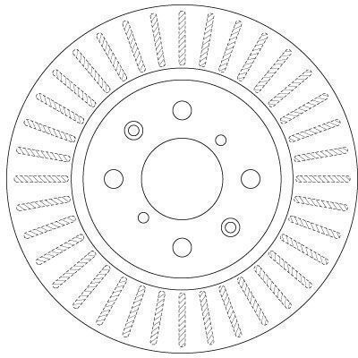 Front Brake Disc Right Left TRW Suzuki Swift III IV 1.2 1.3D 1.6 05.06 Diameter 256mm Thickness 22mm 4 Holes Ventilated