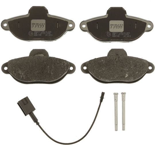 Set Plăcuțe de Frână Fiat Trw Auto Suplimente Înălțime 55.4 Mm Lățime 114.9 Mm Grosime 17.0 Mm