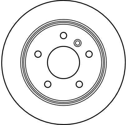 Rear Brake Disc Right Left Trw 258x55.2x8.0 Mm Mercedes A W168 Vaneo 414 1.6-2.1 07.97-07.05