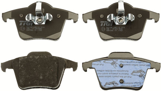 Trw Automotive Rear Disc Brake Pad Set Volvo Xc90 I 2.4d-4.4 10.02-12.14 61.8mm Height 123.2mm Width 18.8mm Thickness