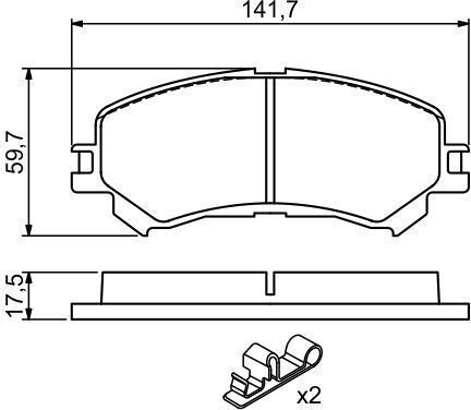 Bosch Disc Brake Pad Set