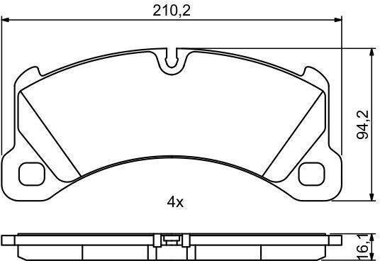 Bosch Disc Brake Pad Set