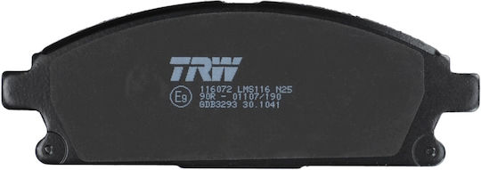 Trw Front Brake Pad Set Nissan X-trail I 2.0 2.2d 2.5 06.01-01.13 Height 56 Mm Width 159 Mm Thickness 16.5 Mm