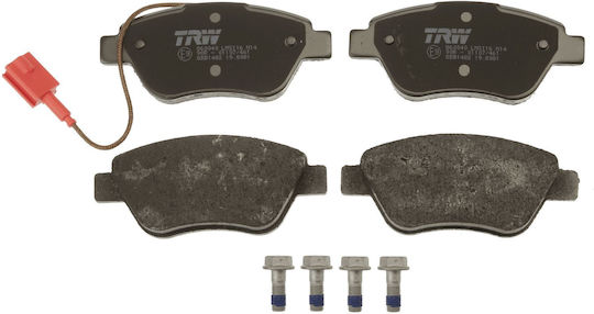 Set Plăcuțe de Frână Față Trw Alfa Romeo Mito Citroen Nemo Fiat 500 Senzor de Uzură Da 1.42kg