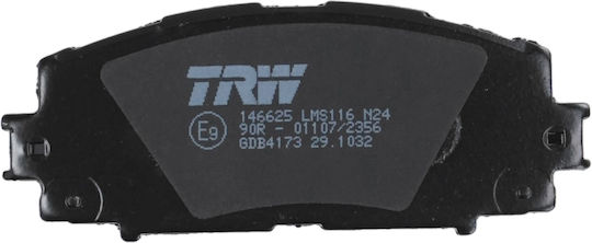 Trw Front Brake Disc Pads Set Toyota Yaris 1.3 1.5 1.5h 08.05 Height 49.6mm Width 122.7mm Thickness 15.5mm