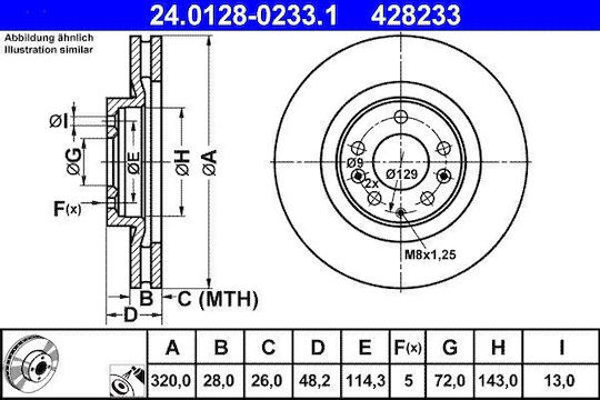 Brake Disc Mazda Cx-7 Er Ate 24012802331