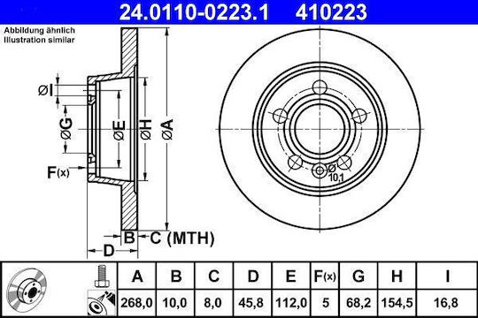 Дискови спирачки Ford Galaxy Wgr Ate 24011002231