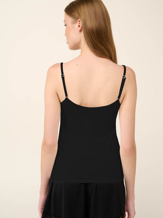 Women's T-Shirt with Spaghetti Strap White