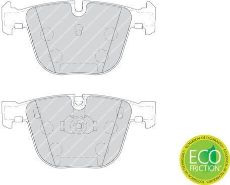 Ferodo Σετ Τακάκια Πίσω για Bentley Arnage / Azure / Continental BMW E90 / E60 / E92