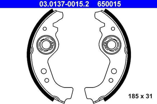 Set Plăcuțe de Frână Fiat Panda 141a Ate 03013700152