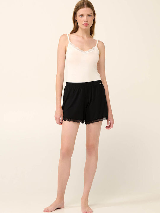 Women's T-Shirt with Spaghetti Strap White