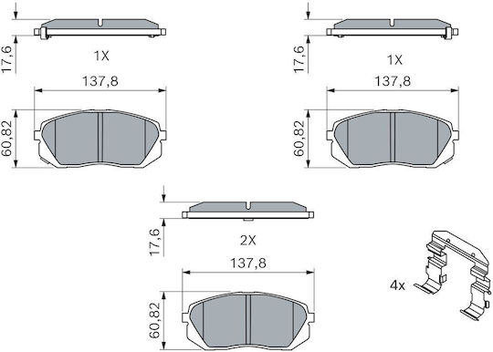 Set Plăcuțe de Frână pe Disc Bosch
