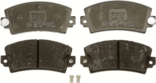 Front Disc Brake Pad Set Trw Automotive 49.6mm X 108.8mm X 14.0mm Abarth Ritmo Citroen Lna Visa Dacia 1310 1325 Nova