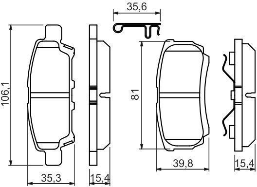 Bosch Disc Brake Pad Set