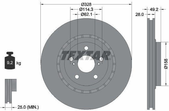 Textar Brake Disc
