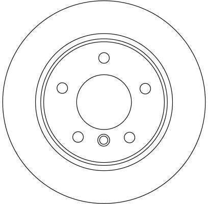 Trw Automotive Rear Right Left Brake Disc Bmw 1 E81/e87 280mm 5 Holes 10mm Thickness 75mm Centering 06.04-12.11