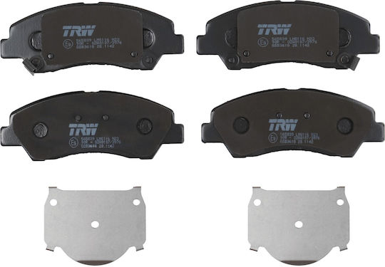 Trw Automotive Front Brake Pad Set 50.6mm Height 132.5mm Width 16.6mm Thickness Mercedes-Benz Sprinter Hyundai i10