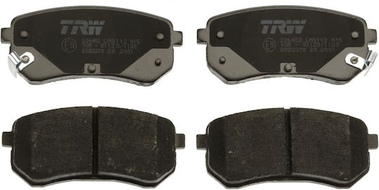 Trw Rear Brake Pads Set Hyundai I10 Kia Picanto 1.0-1.2 Height 41mm Width 92.4mm Thickness 14.8mm Wear Sensor Yes