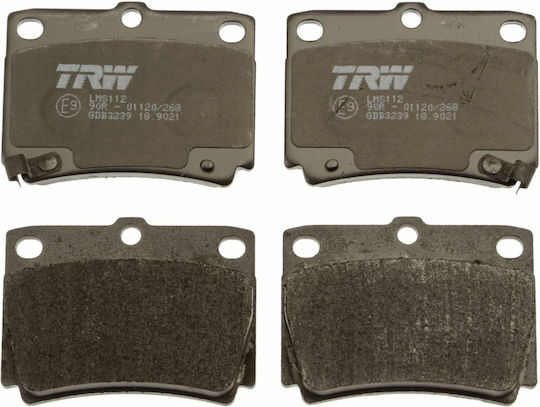 Trw Automotive Rear Disc Brake Pad Set Mitsubishi Pajero Ii Iii Sport 2.4d 2.5d 3.0 58.9mm 78.8mm 15.0mm