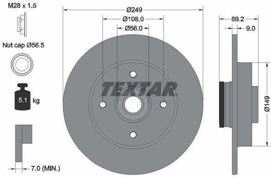 Textar Brake Disc