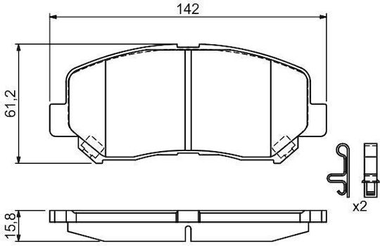 Bosch Disc Brake Pad Set