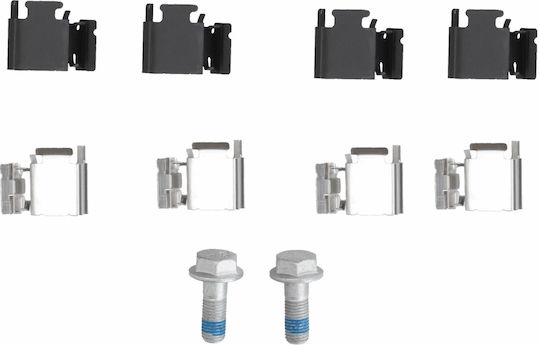 Rear Brake Pad Set Caliper Guide Bolt Supplements Peugeot 207 1.6/1.6d 02.06-01.15 Trw 46.9mm 95.0mm 16.8mm