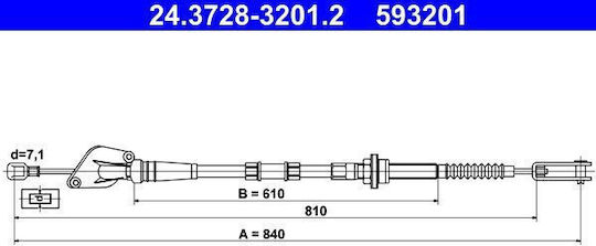 Clutch Cable Kia Picanto Ba Ate 24372832012