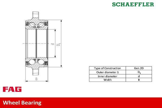 Bmw X5 E70 Wheel Bearing Set Fag 713 6494 60