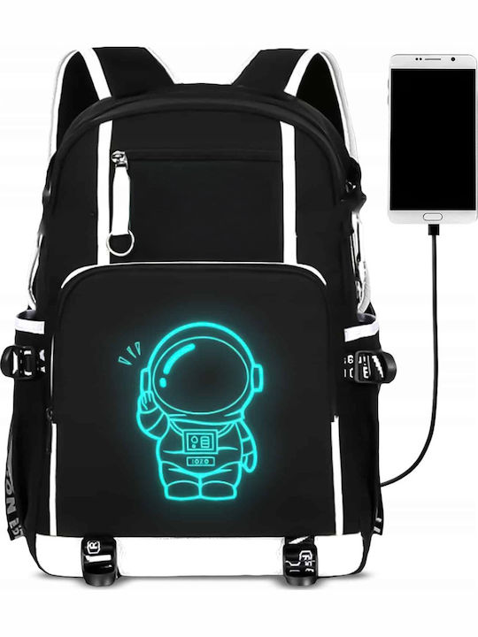 Schulranzen Rucksack Schwarz 35Liter