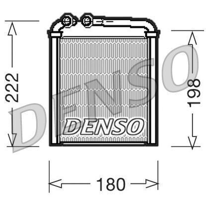 Denso Автомобилен радиатор за Volkswagen Голф V 1.4 16V 2003-2006