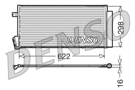Radiator Clima Fiat Doblo Closed Body Combi 263 Denso Dcn09018