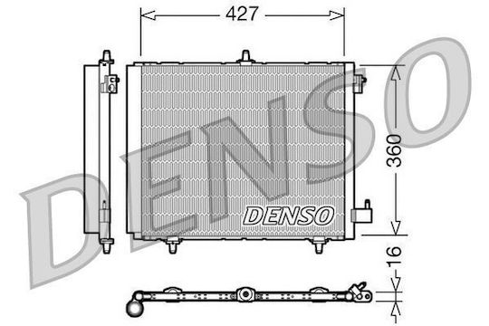 Clima Radiator Peugeot 1007 Km Denso Dcn21009
