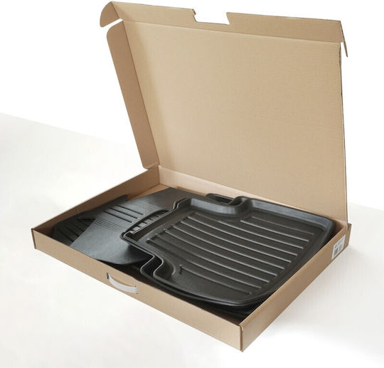 Umbrella Set Covorașe Față și Spate 4buc din Furtun pentru Seat Altea 2005-2015 Negre