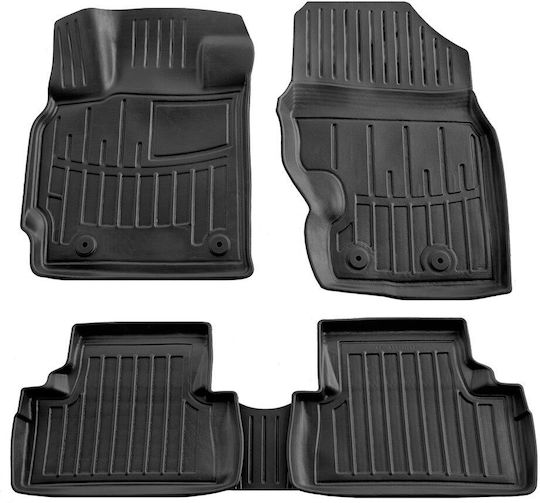 Umbrella Satz Vorder- und Hintermatten 2Stück aus Gummi für Mazda CX-7 2006-2012 Schwarz