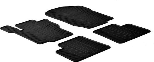 Lampa Set of Front and Rear Mats 4pcs Tray Type for Mercedes-Benz ML 2011 Black