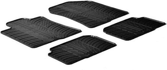 Lampa Set of Front and Rear Mats 4pcs Tray Type for Toyota Corolla Verso Black
