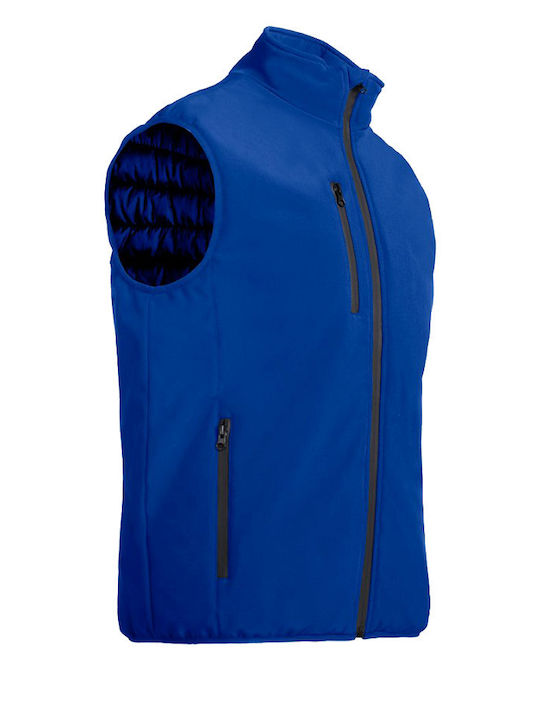 Stenso Bărbați Vestă de siguranță Impermeabilă Softshell Albastru