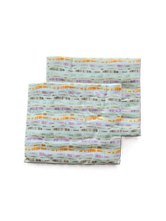 Kotonia Home Σετ Μαξιλαροθήκες με Φάσα Multicolor 50x80εκ.