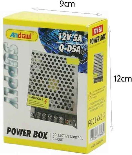 Andowl Qd5a LED Захранване Мощност 60W с Изходно Напрежение 12V