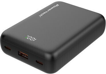 Powertech PT-1503 Power Bank 20000mAh 22.5W με Θύρα USB-A και 2 Θύρες USB-C Power Delivery / Quick Charge 4.0 Μαύρο