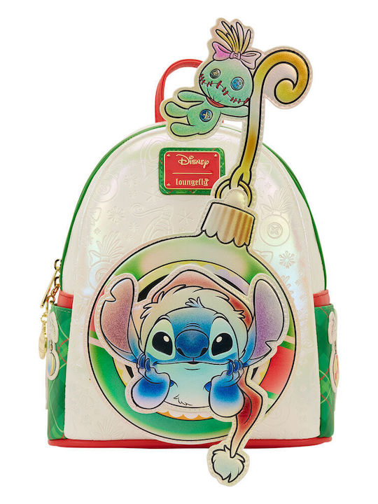 Loungefly Stitch Holiday Schulranzen Rucksack Gold