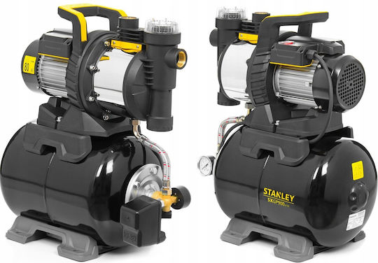 Stanley SXGP900XFBE Einstufig Einphasig Wasserdruckpumpe mit Behälter 20 Liter 900W
