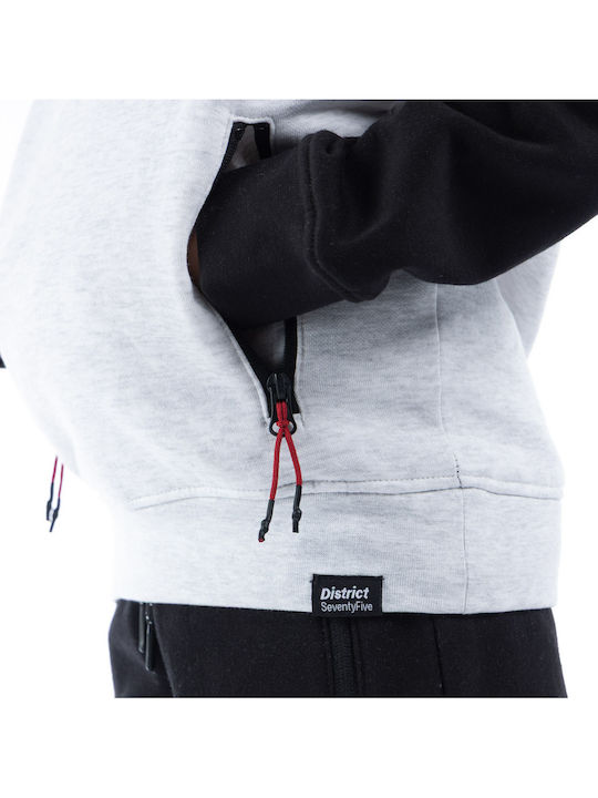 Kids Sweatshirt with Hood and Pockets Grey Gray